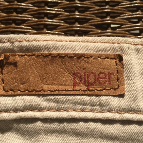 Piper boot cut jeans pants khaki cream tan - Picture 6 of 6